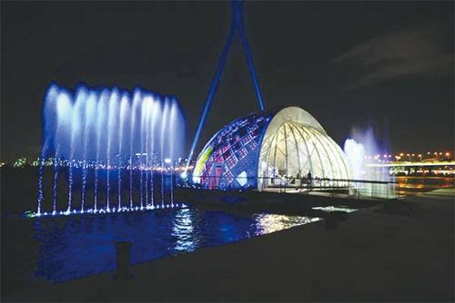 한강공원 물빛분수 야경(사진 서울시)