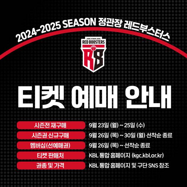 안양 정관장 레드부스터스