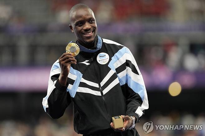 파리 올림픽 육상 남자 200ｍ 챔피언 테보고 [AP=연합뉴스 자료사진]