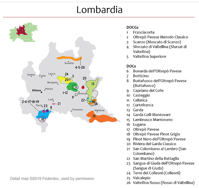 롬바르디아 와인산지.  이탈리아와인협회