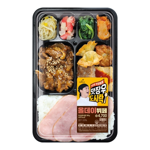 편의점 세븐일레븐이 출시한 '맛장우도시락 올데이뷔페' 상품. 사진 제공=세븐일레븐