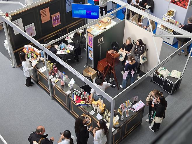 지난 10~11일(현지 시각) 이틀간 영국 런던 올림피아에서 열린 ‘2024 SFFF(Speciality & Find Food Fair)’의 한국 부스 모습. /박소정 기자