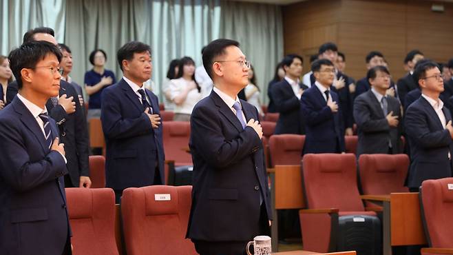 취임식 참석한 박세현 신임 서울고검장 [서울고검 제공]