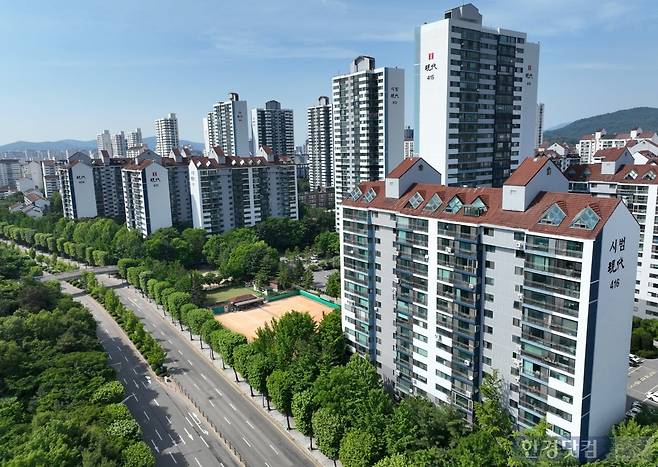 성남시 분당구 아파트 일대 전경. 사진=임형택 기자