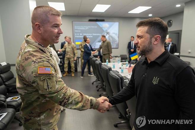 결정적 시기에 미국 방문한 젤렌스키 대통령 [AFP 연합뉴스. 재판매 및 DB 금지]