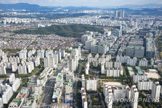 경기 고양시 일산신도시의 모습. 연합뉴스