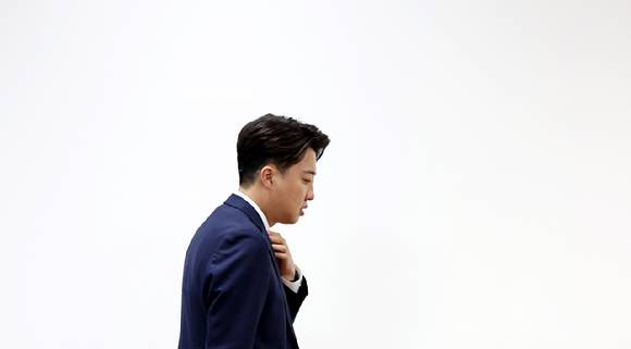 이준석 개혁신당 대표가 지난 4월 17일 오전 서울 여의도의 국회에서 열린 최고위원회의에 참석하고 있다. [사진=뉴시스]