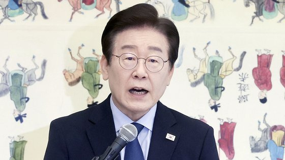 지난 1일 열린 국민의힘-더불어민주당 당 대표 회담에서 이재명 더불어민주당 대표가 발언하고 있다. 김성룡 기자