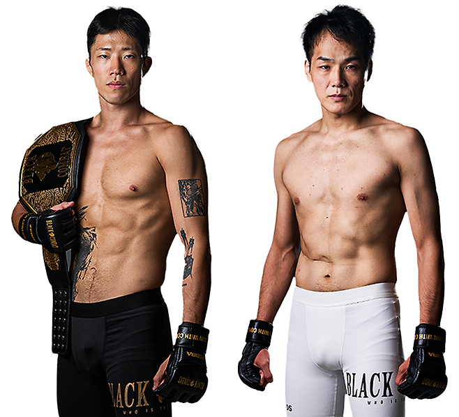 제2대 블랙컴뱃 라이트급 챔피언 이송하(왼쪽), 타이틀 도전자 오하라 주리. 사진=이데아 파라곤