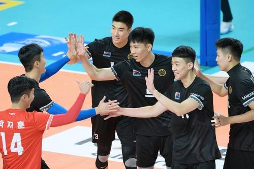 만만찮은 전력으로 삼성화재를 몰아붙인 국군체육부대 [한국배구연맹 제공. 재판매 및 DB 금지]