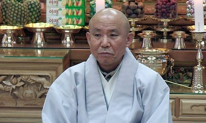 2015년 임기 10년의 해인총림 방장에 선출된 원각스님. 연합뉴스