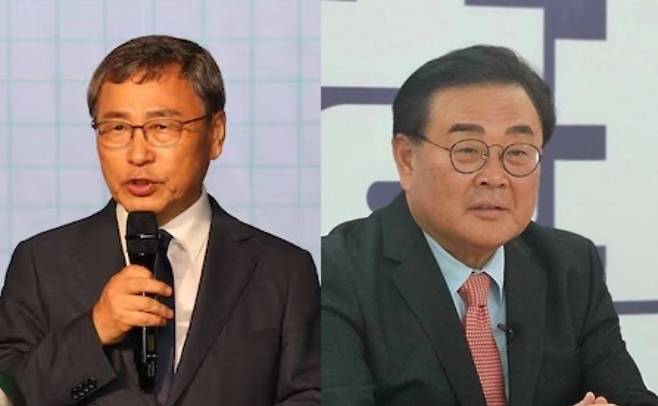 정근식 명예 교수, 조전혁 전 의원. 연합뉴스