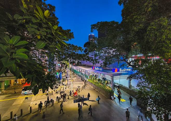 Pedestrian path in Blora Kendal connected to mass transportation, COJ 2024