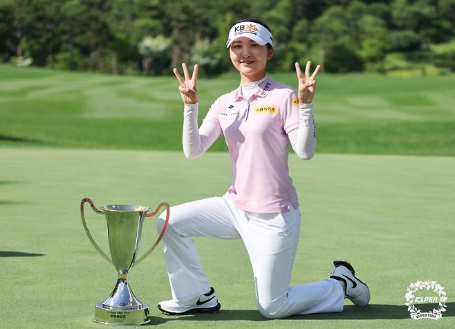 지난 5월 Sh수협은행 MBN 여자오픈에서 시즌 3승에 선착한 이예원. KLPGA 제공