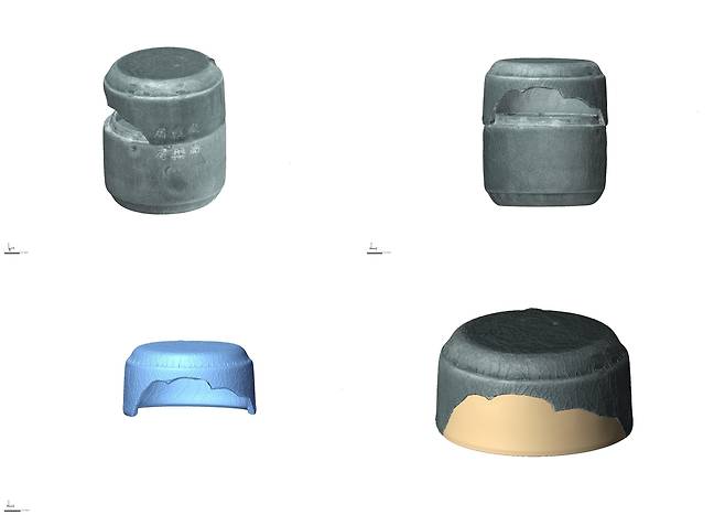 3차원(3D) 전자화 및 인쇄 (스캔 및 프린팅) 모식도  [국립문화유산연구원 문화유산보존과학센터 제공. 재판매 및 DB 금지]