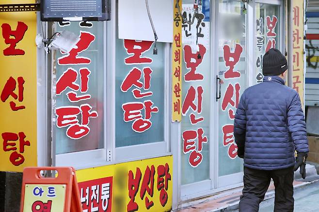 서울 종로구의 보신탕 골목 모습. /뉴스1