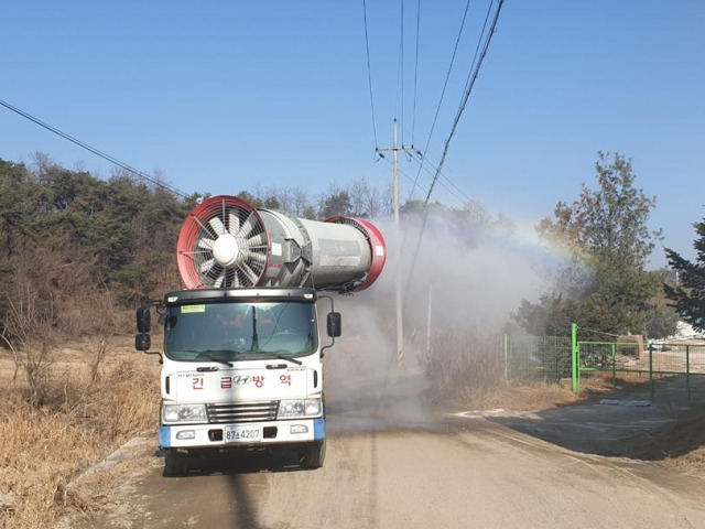 경기도 광역방제기. 사진 제공=경기도