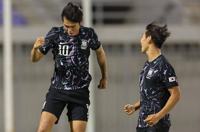 골세리머니를 펼치는 김태원 [AFC 홈페이지 캡처. 재판매 및 DB 금지]