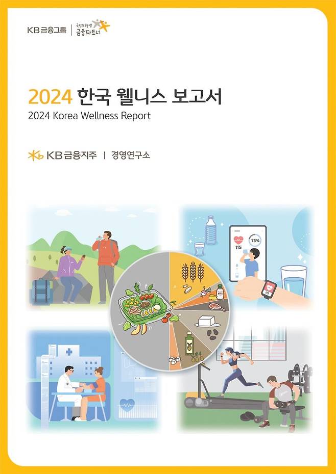 KB금융그룹이 처음 발간한 '2024 한국 웰니스 보고서' 이미지. KB금융 제공