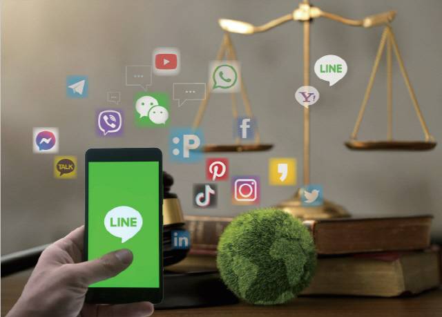 네이버의 '라인야후 사태' 일러스트. 한국언론진흥재단 '해외미디어동향' 갈무리