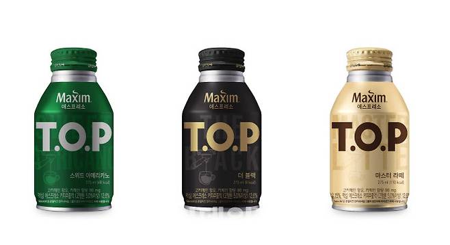 맥심 티오피 캔커피 3종(275ml) (사진=동서식품)