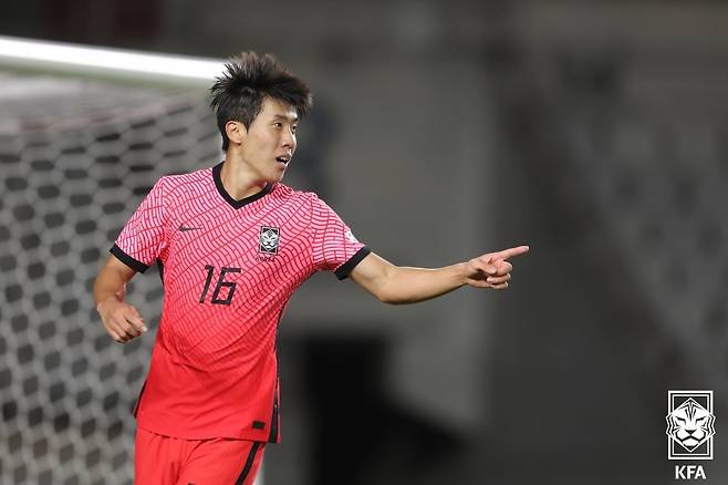 권혁규(남자 U23 대표팀). 대한축구협회 제공