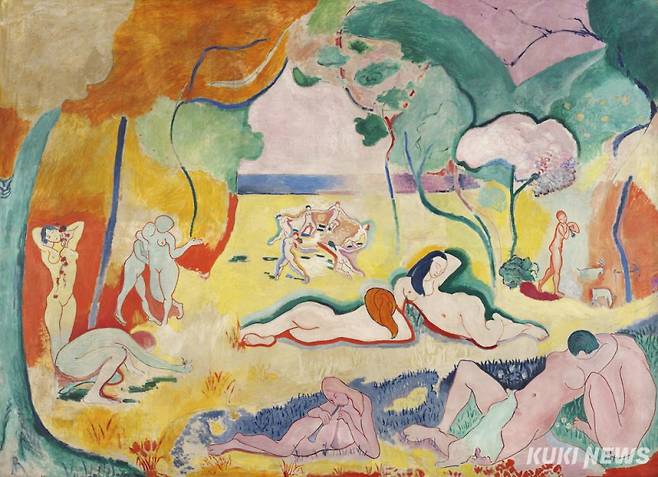 앙리 마티스, 생의 기쁨, 1905년10월~1906년 3월, 캔버스에 유채, 176.5x240.7cm, 필라델피아 반스(Barnes) 재단