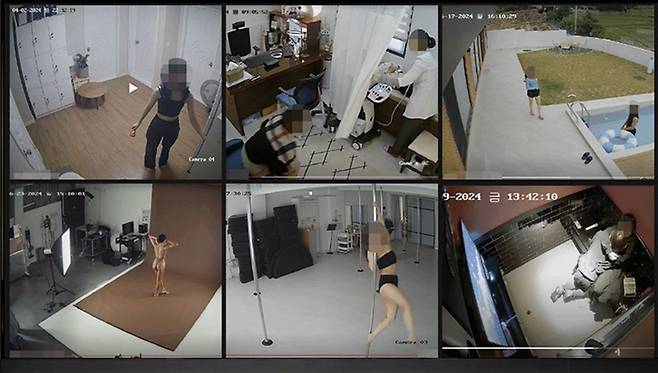 지난 9월 6일부터 25일까지 L 중국 음란 사이트 ‘IP Camera’ 카테고리에서 발견된 불법 해킹 영상들.[사진 제공 = 주간조선]