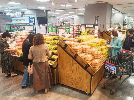 롯데마트 제타플렉스 잠실점 내 농산물 코너. [사진 롯데쇼핑]