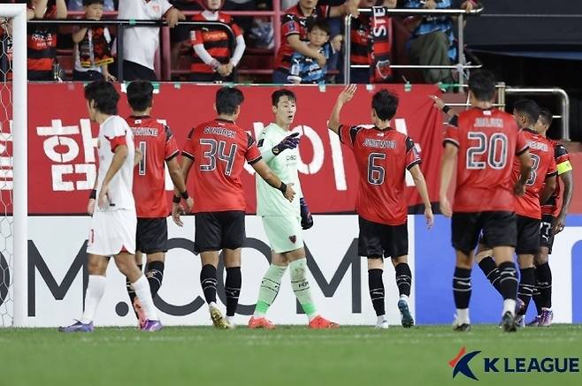 포항 윤평국 골키퍼. 사진=한국프로축구연맹