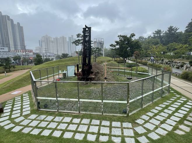 포항 '불의 정원' 불꽃이 7년 6개월만에 꺼졌다.[포항시 제공]