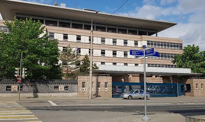 러시아 주재 한국대사관. 연합뉴스