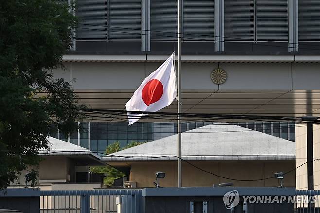 중국 베이징의 일본 대사관 [AFP 연합뉴스 자료사진]