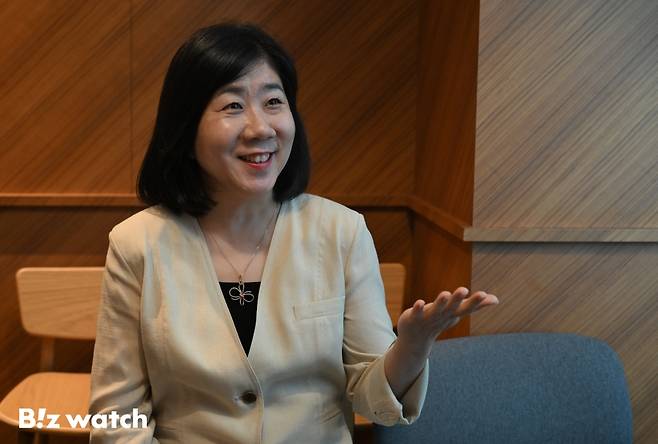 정운경 스타벅스 남부권역관리팀장이 질문에 답하고 있다. /사진=이명근 기자 qwe123@