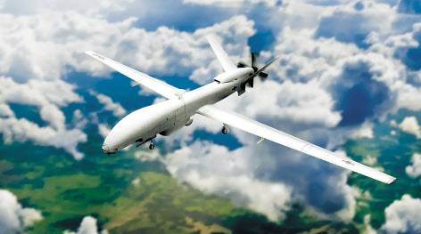 대한항공이 개발한 중고도 무인기의 비행 모습 [대한항공 제공]