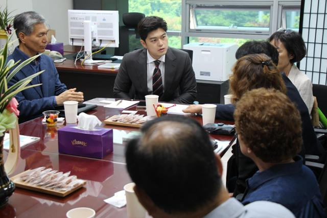 순직군경유족회와의 간담회 모습. 김용태 의원 제공