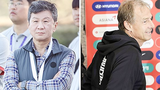 축구 팬들은 '클린스만 대표팀 감독과 정몽규 대한축구협회장의 동반 퇴진'을 요구하고 나섰다. 뉴스1