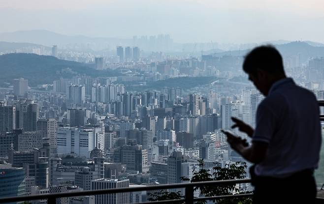 서울 시내 전경. 사진 뉴시스.