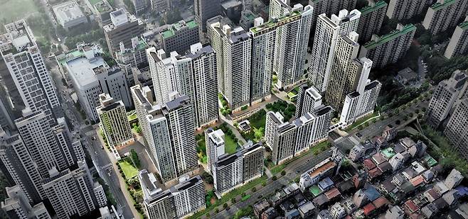 올 들어 경기도에서 아파트 값이 가장 많이 오른 과천에서 대단지 재건축 아파트가 공급된다. '프레스티어자이'는 과천 내에서도 핵심 입지에 들어서는 데다가 다양한 주택형의 287가구가 일반 분양으로 나와 실수요자들의 관심을 끌고 있다. /GS건설