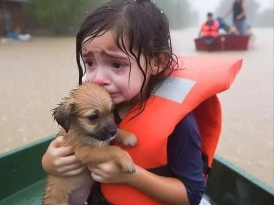 SNS 상에서 허리케인 '헐린'의 피해 사진이라고 공유된 사진이 인공지능으로 생성된 사진으로 드러났다. 사진 엑스 캡처