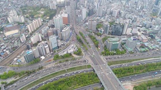 서울 영등포구 영등포로터리 공사전 조감도. [사진 서울시]