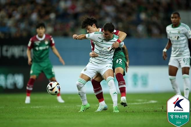 전북 현대와 대전하나시티즌의 경기 모습. 제공 | 한국프로축구연맹