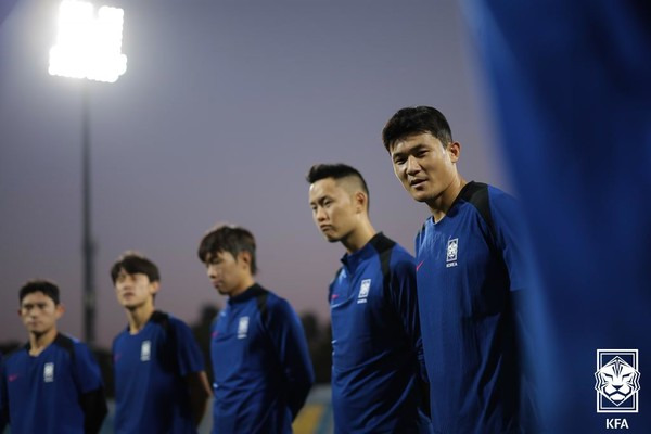 김민재(오른쪽, 대한민국 남자 축구대표팀). 대한축구협회 제공