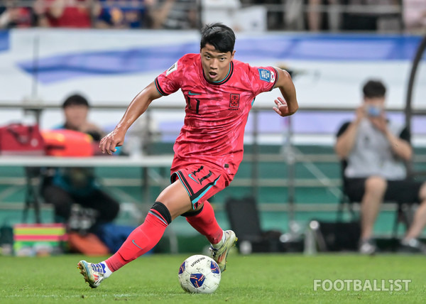 황희찬(대한민국 남자 축구대표팀). 서형권 기자