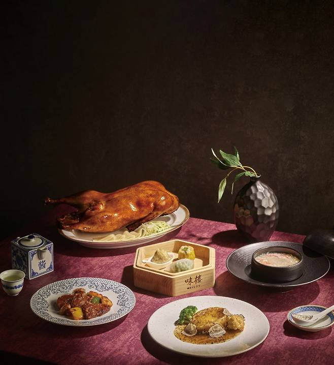 ‘악마의 셰프’ 앨빈 렁의 시그니처 코스를 선보이는 그랜드인터컨티넨탈 서울 파르나스 중식당 ‘웨이루’의 대표 메뉴들.  /파르나스 제공