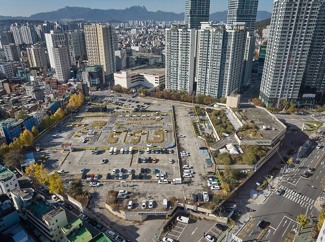 상봉터미널 부지 전경