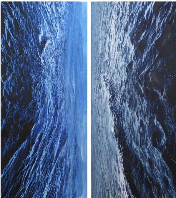 김25, Cast a spell, 2024, Oil on canvas, 188 × 82.3 cm (each)  *재판매 및 DB 금지