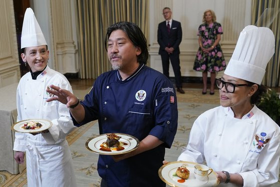 백악관 만찬 셰프로 초청된 에드워드 리. AP=연합뉴스