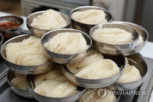 삶은 면 [연합뉴스 자료사진]
