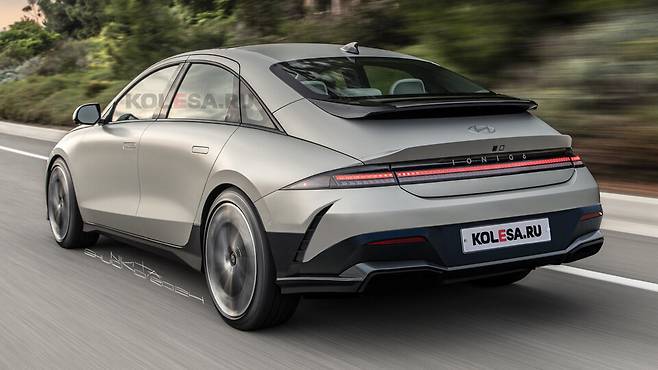 사진 : 현대차 아이오닉 6 페이스리프트 예상도 (출처=KOLESA.RU/Nikita Chuyko)